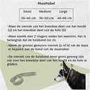 Halsband martingaal doggz voor hond  maattabel