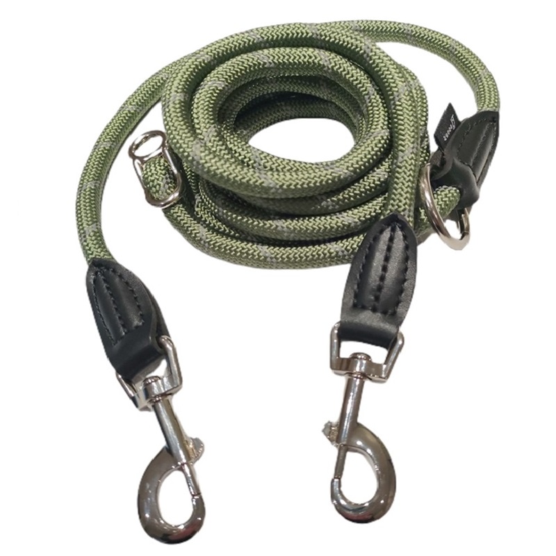 [doglbl] Leiband groen (S-M)